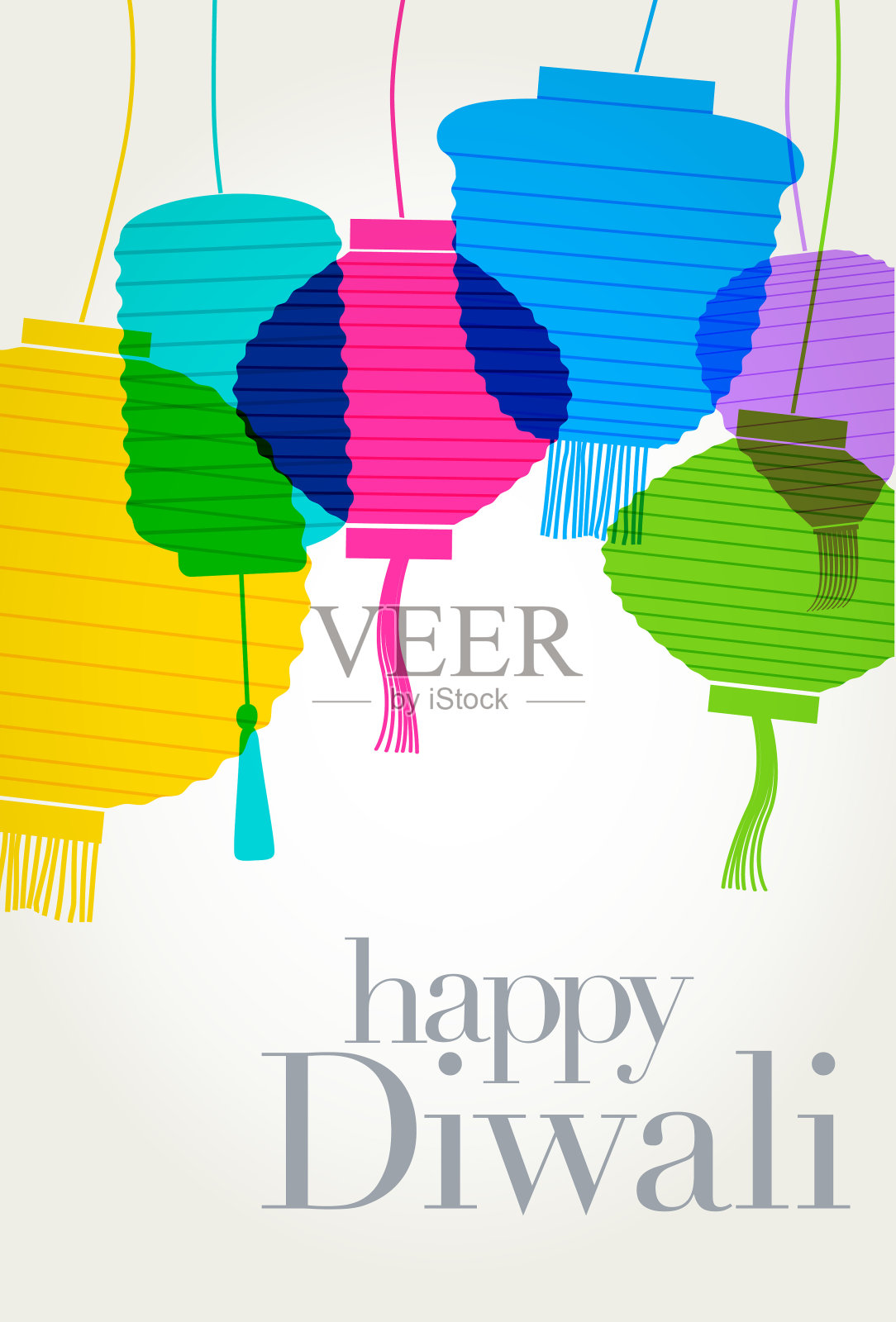 快乐的排灯节设计模板素材