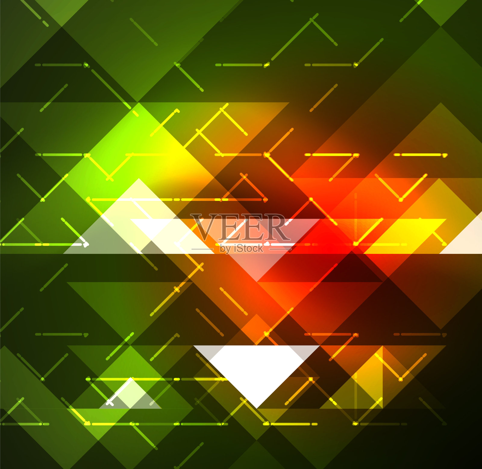 宇宙电背景与发光的神经丛电脉冲插画图片素材