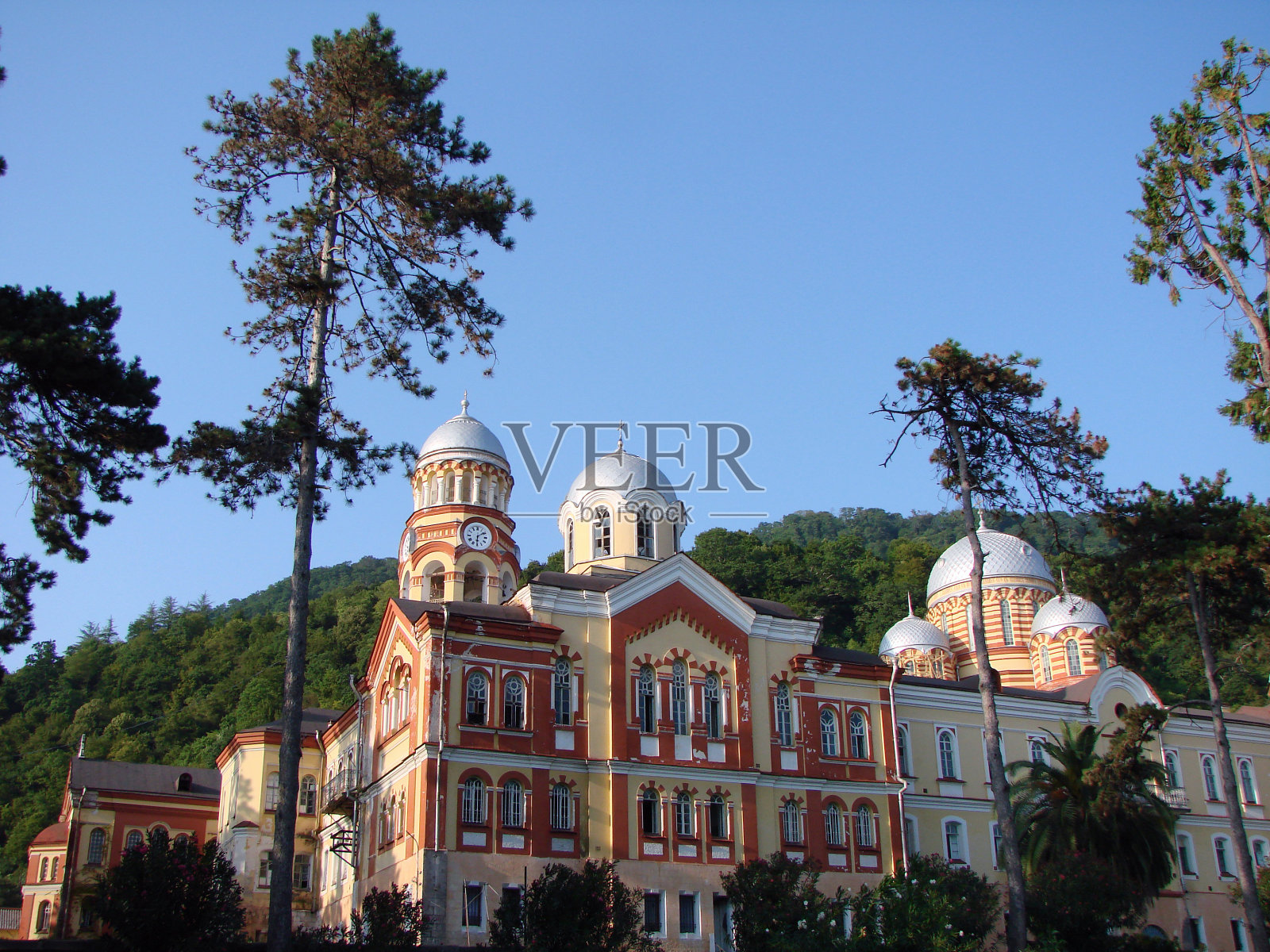 阿布哈兹新阿方修道院照片摄影图片