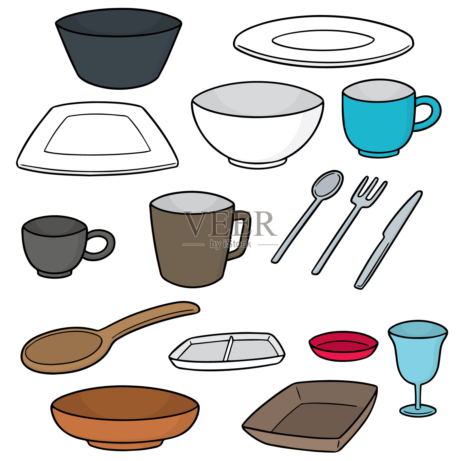 餐具插画图片素材