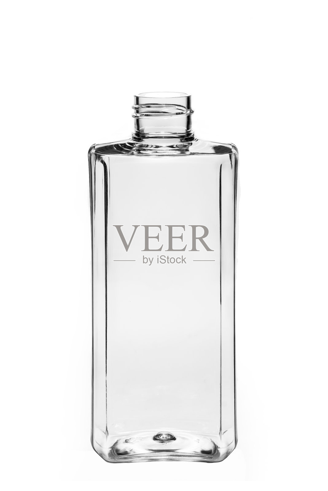 空瓶子化妆品包装上的白色背景照片摄影图片