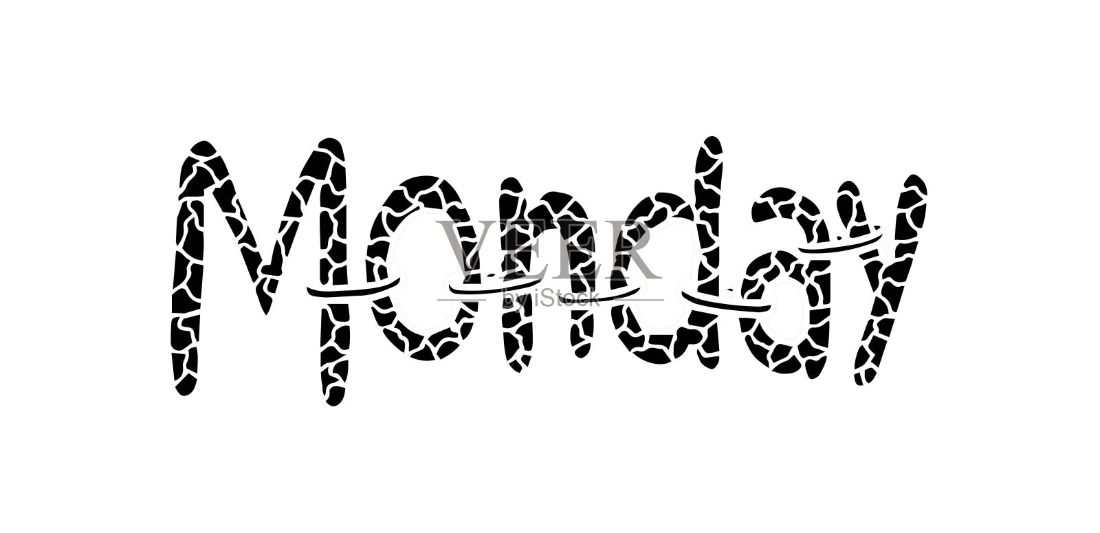 周一插画图片素材