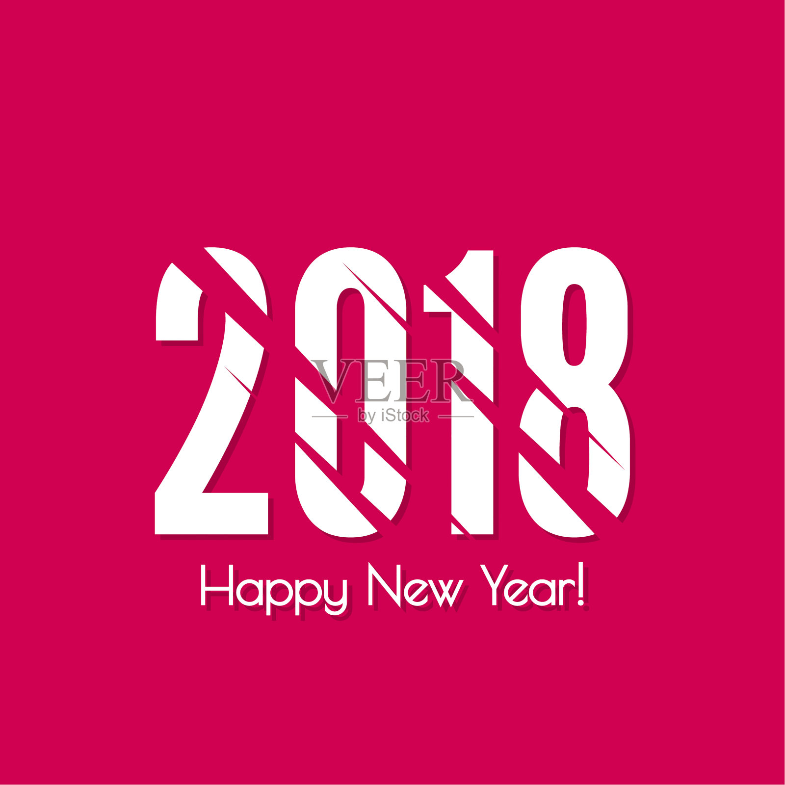 新年快乐。设计模板素材