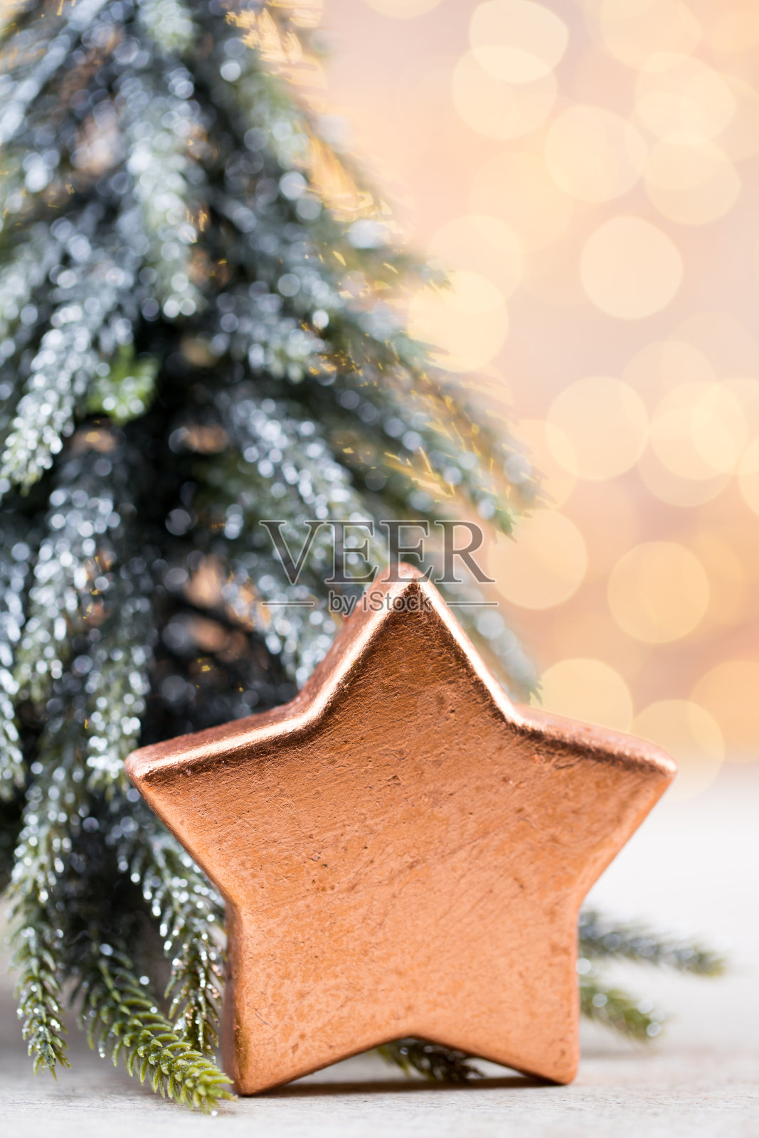 圣诞装饰和贺卡。圣诞节象征。照片摄影图片