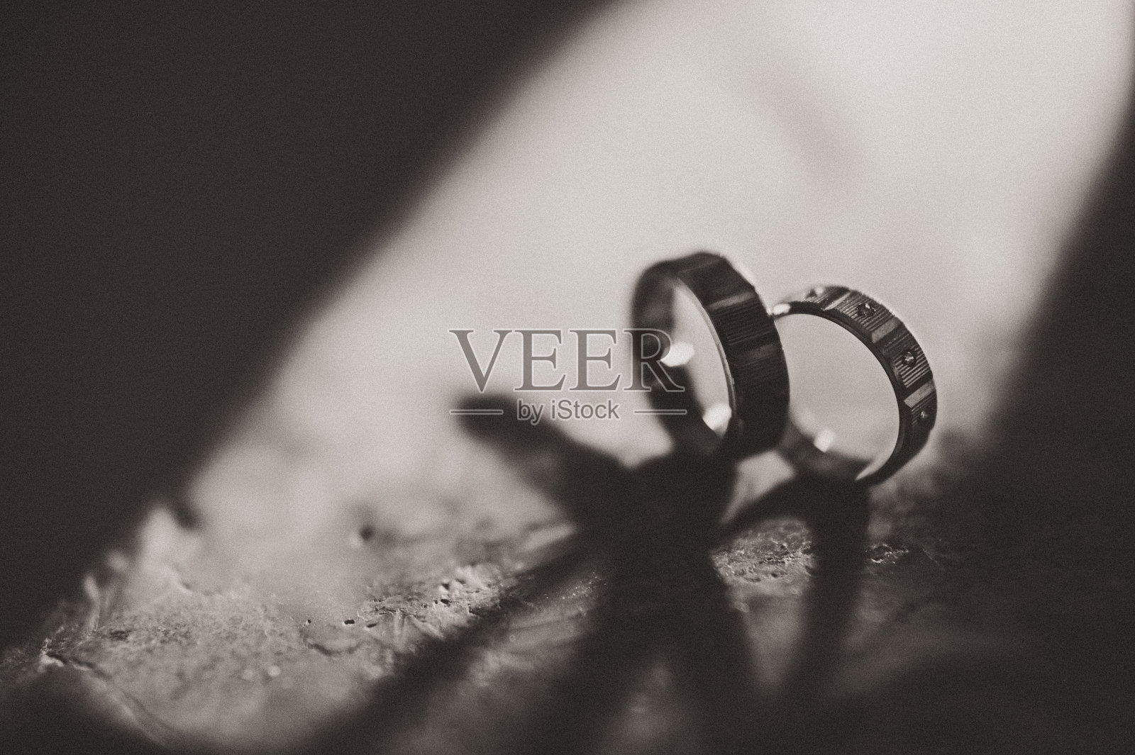 两个结婚戒指照片摄影图片