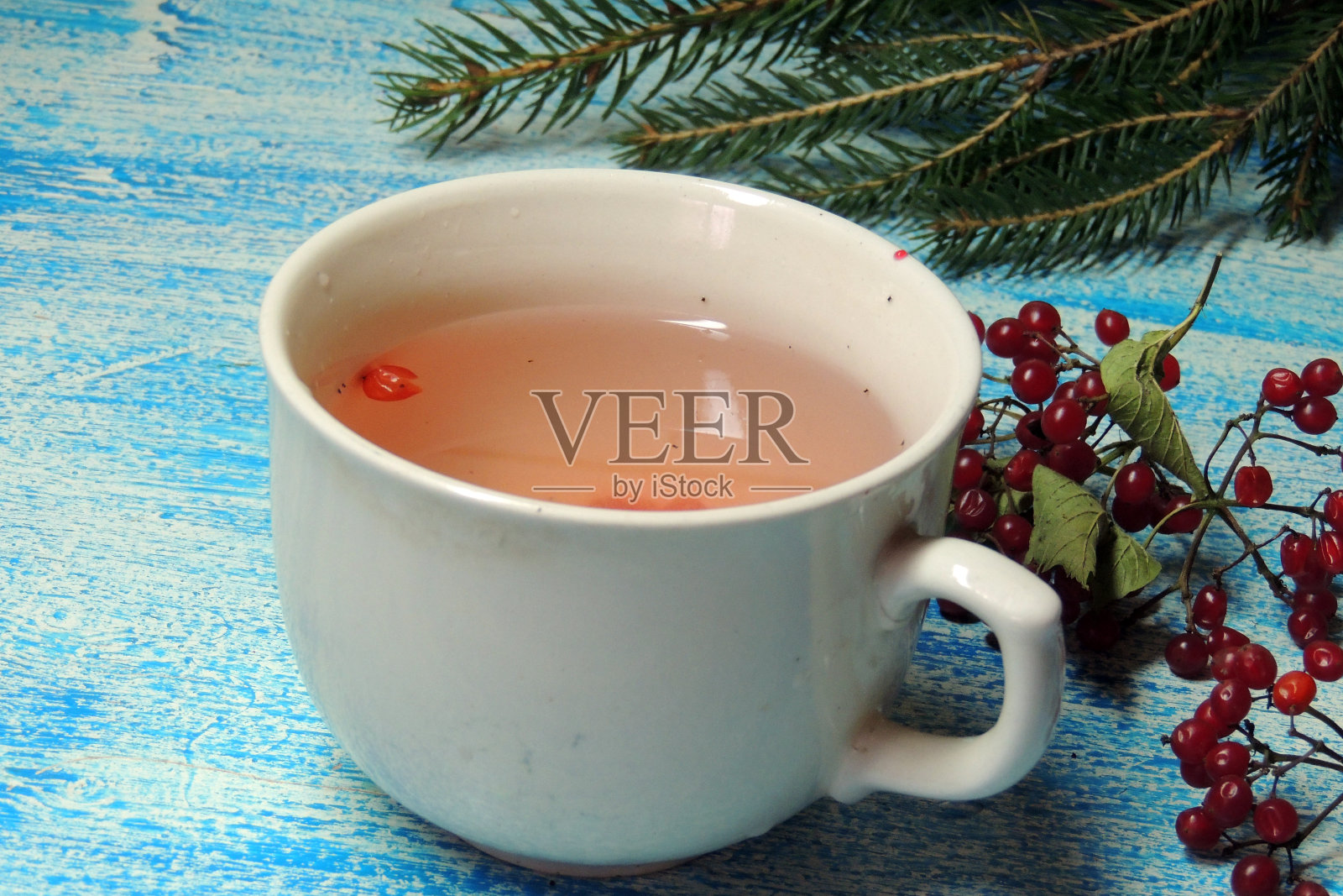 茶与荚莲属的植物照片摄影图片