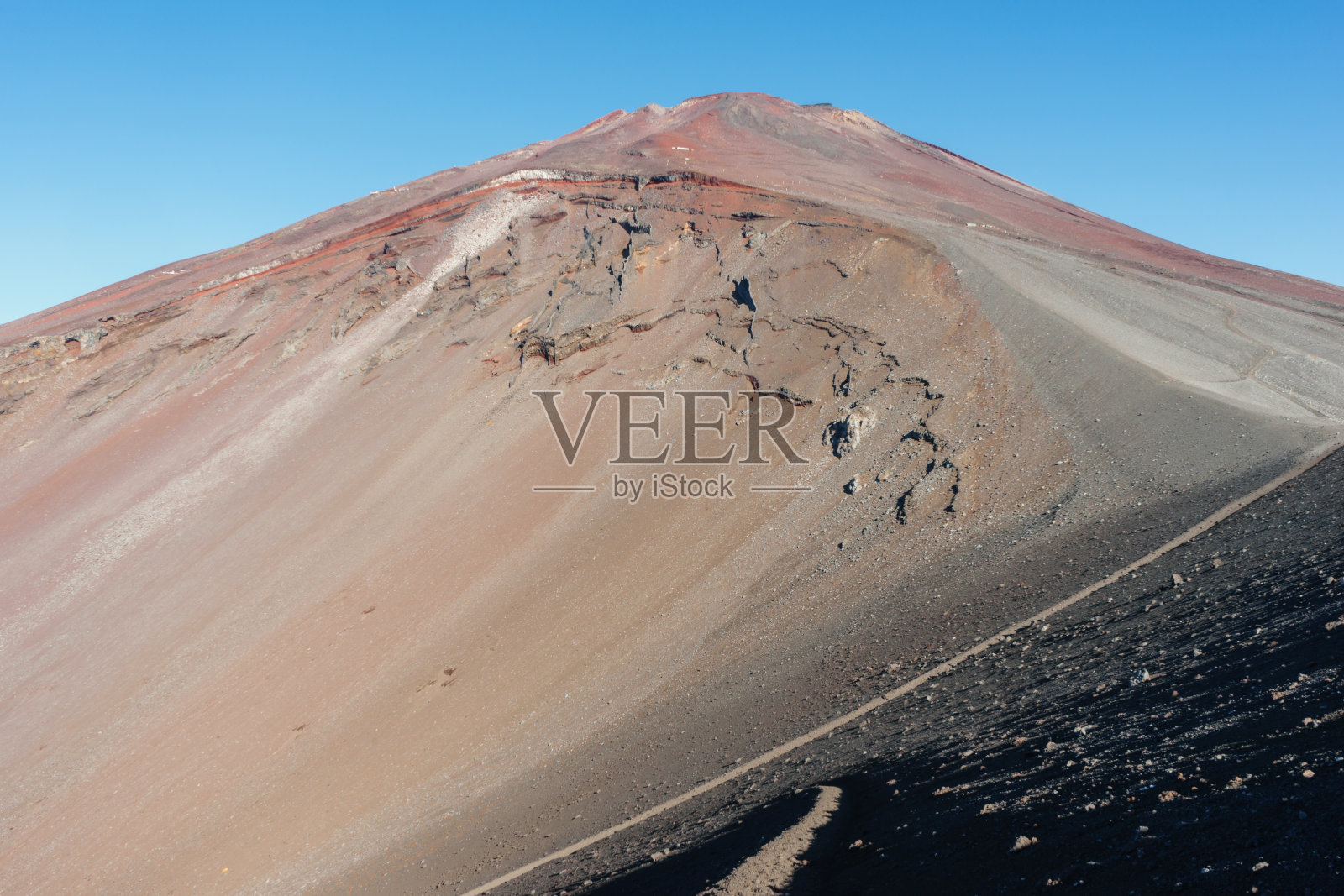 Hoei火山口的视图照片摄影图片