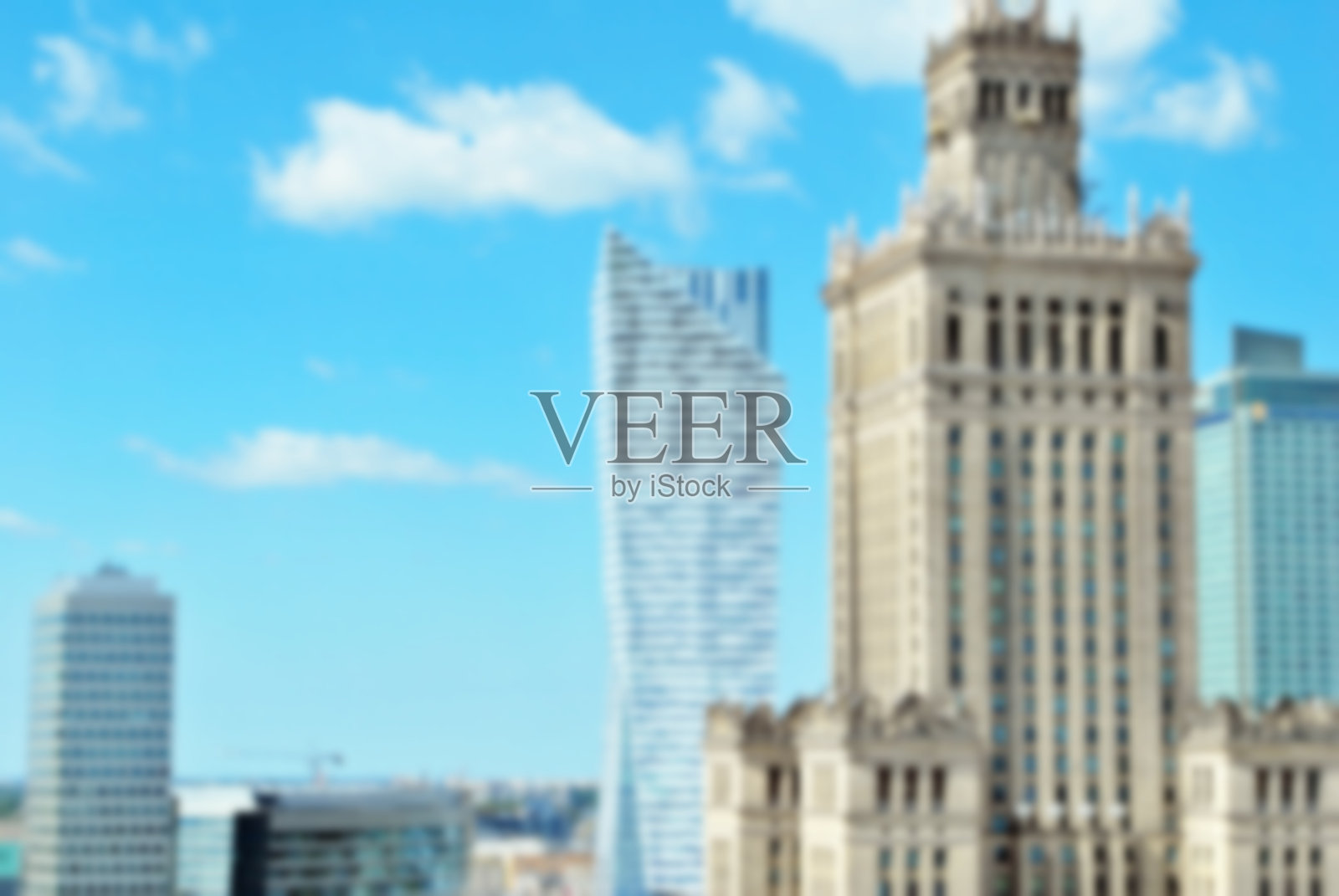 城市景观概念的背景。抽象模糊城市照片摄影图片