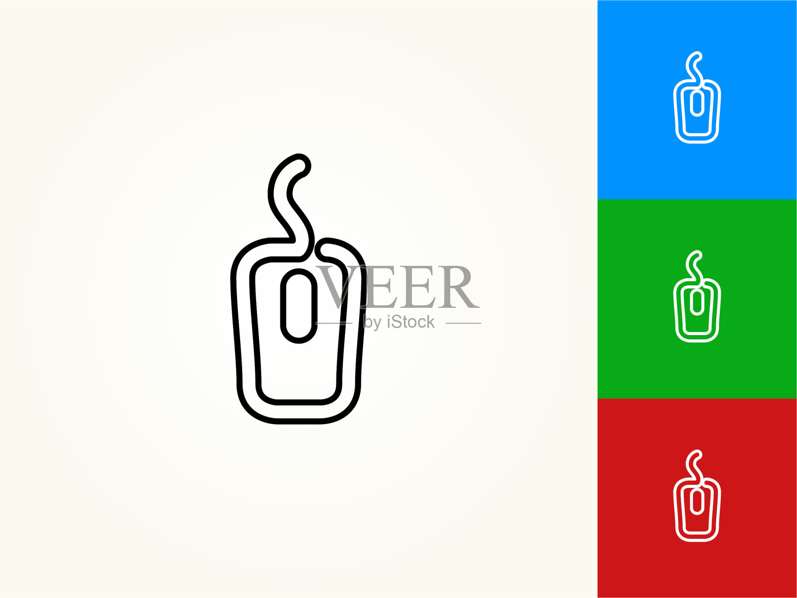 电脑鼠标黑色描边线性图标插画图片素材