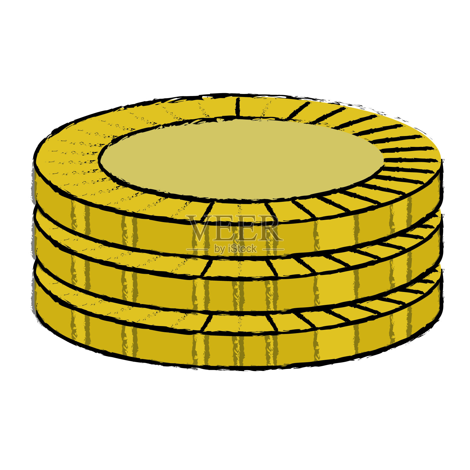 硬币货币孤立图标插画图片素材