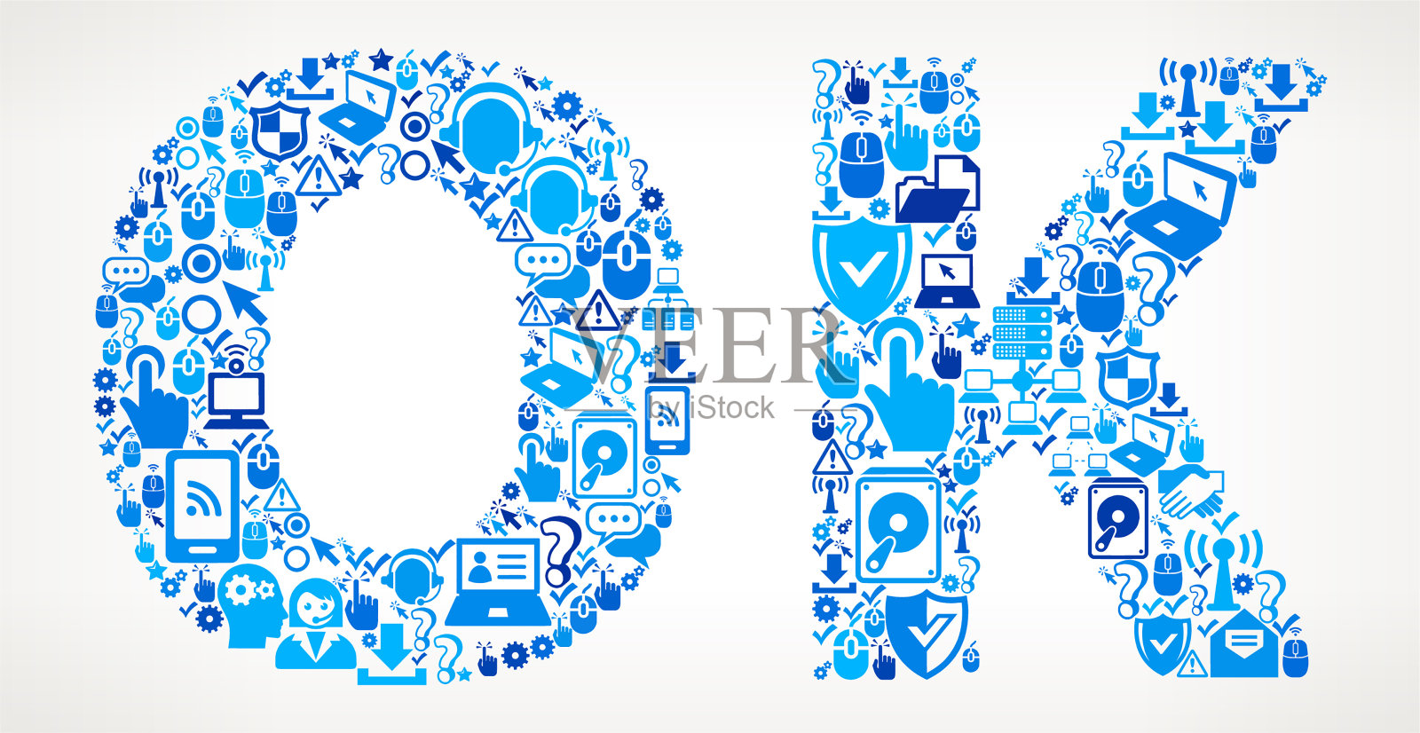 OK技术图标模式插画图片素材