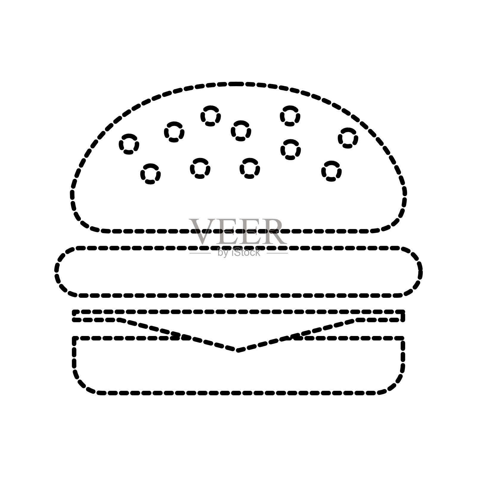 快餐，汉堡，美味的菜单，餐厅设计元素图片