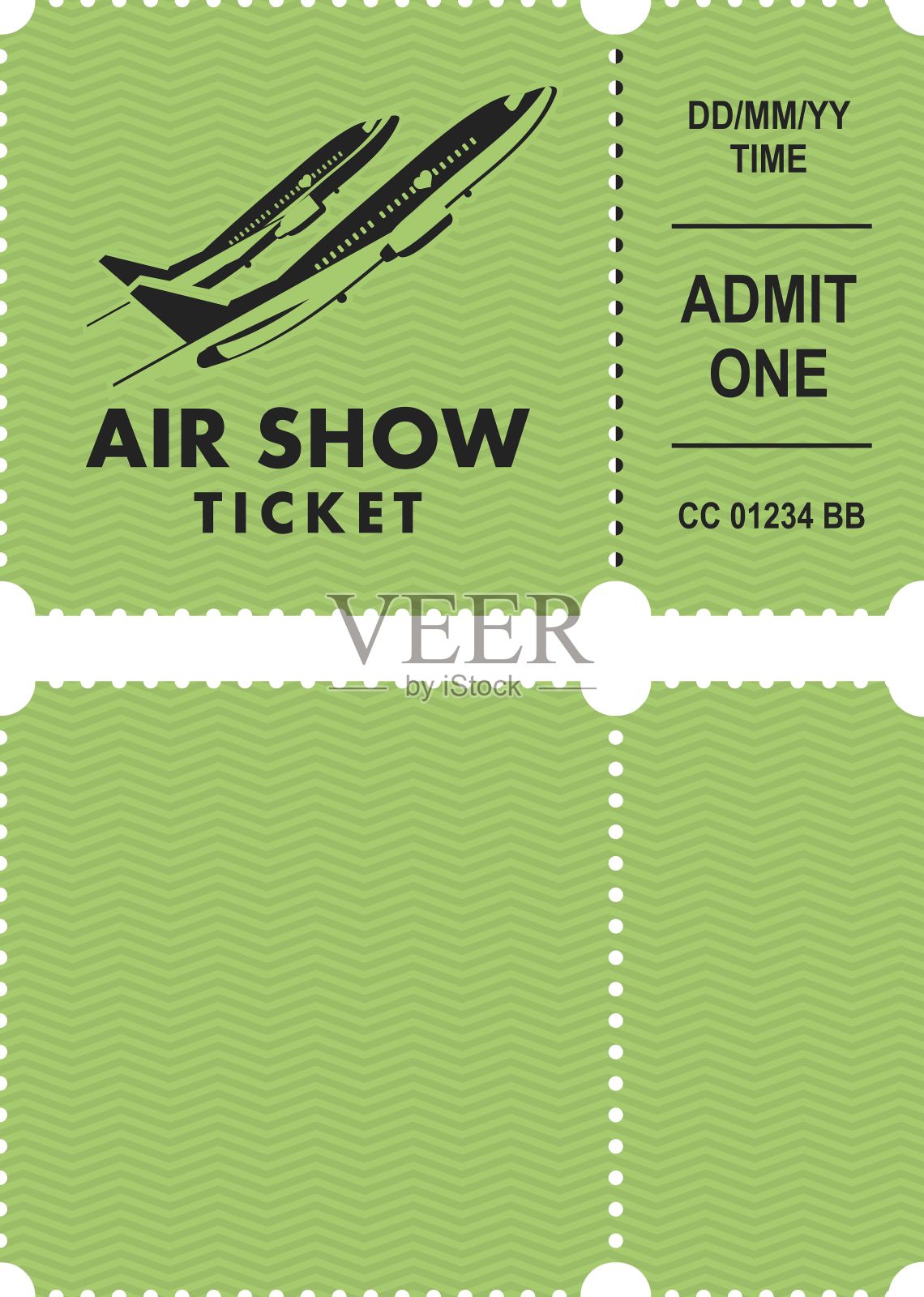 航空表演票插画图片素材