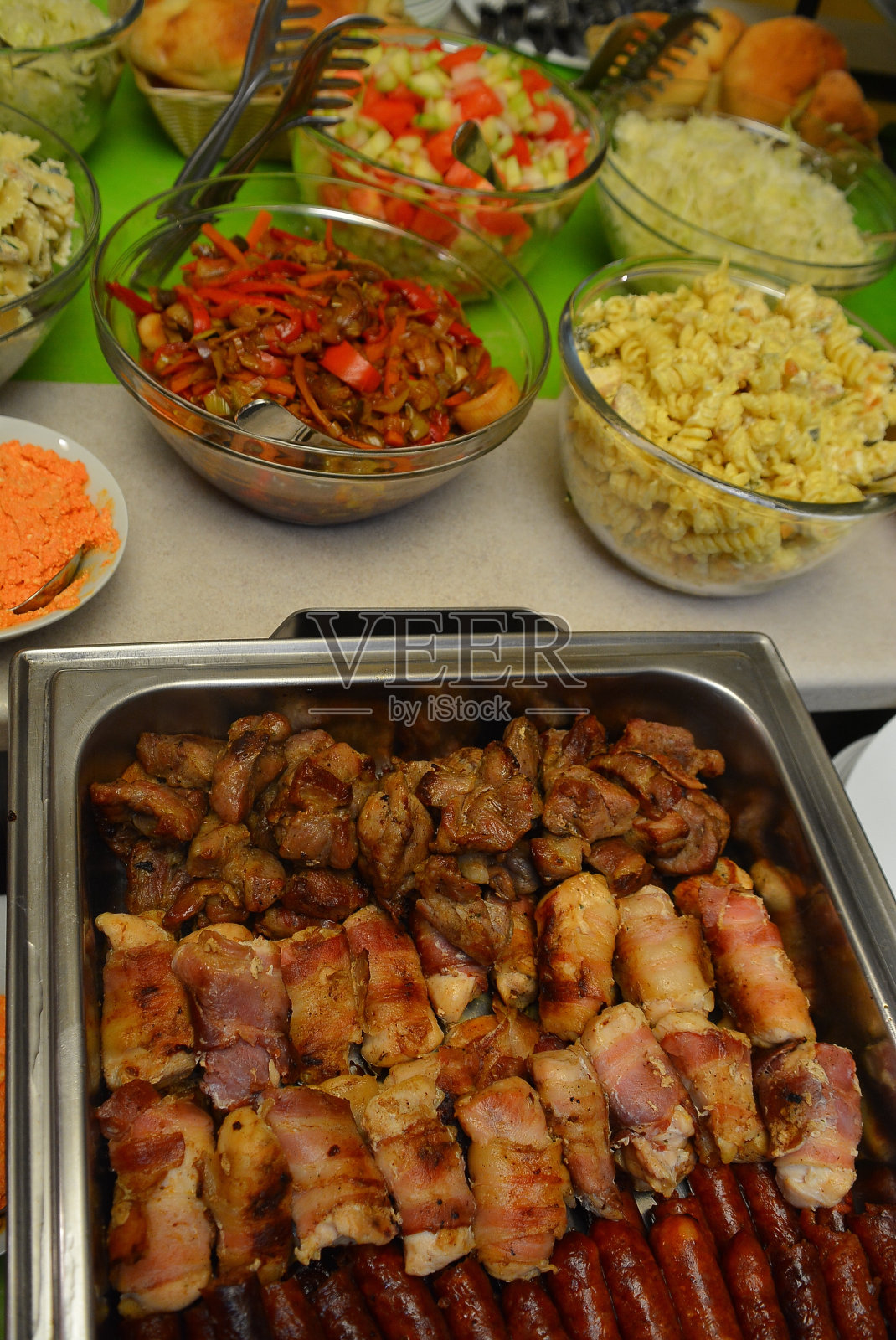 食堂的食物照片摄影图片