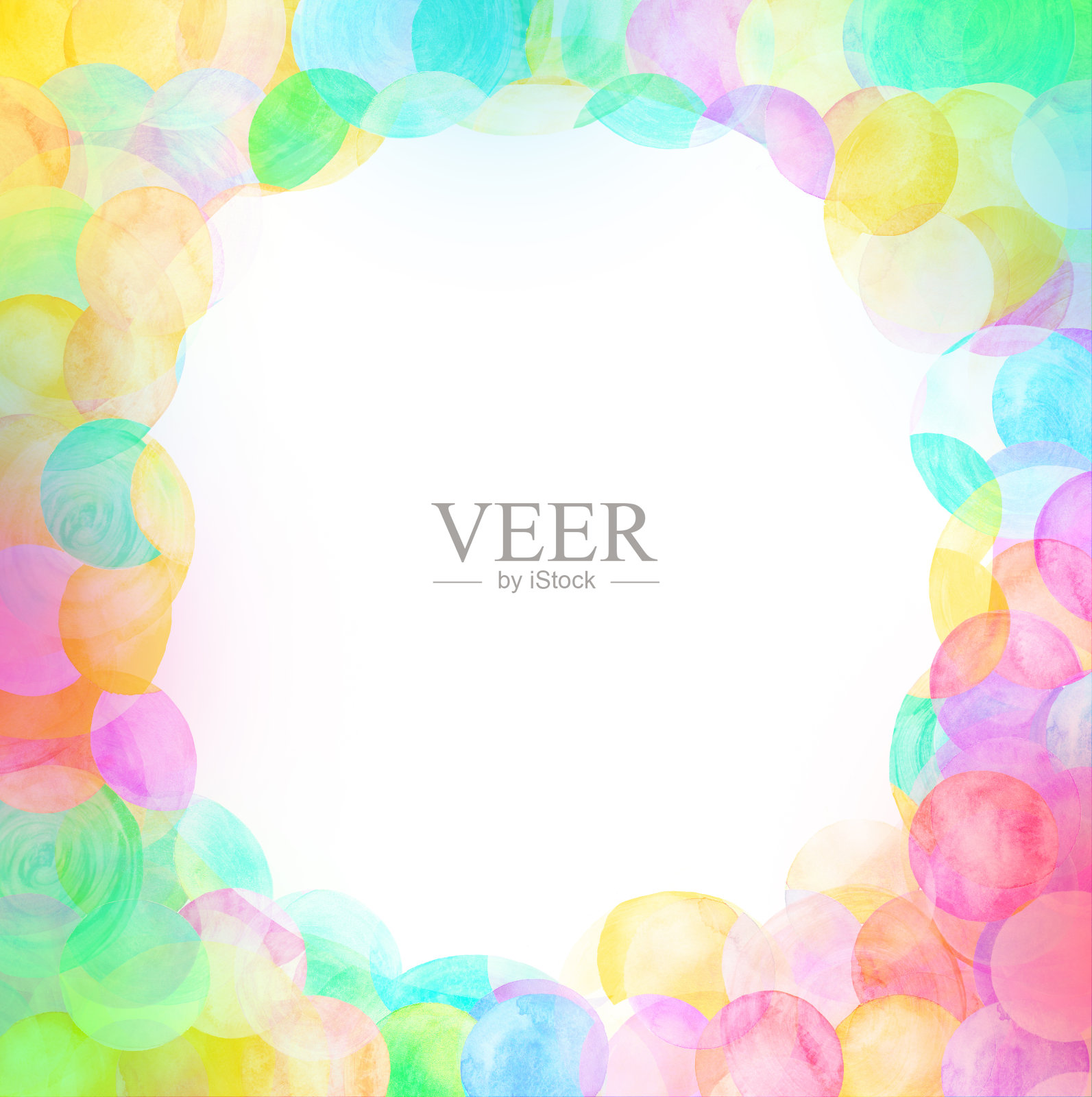 抽象复古蜡笔图案。圆的形状纹理插画图片素材