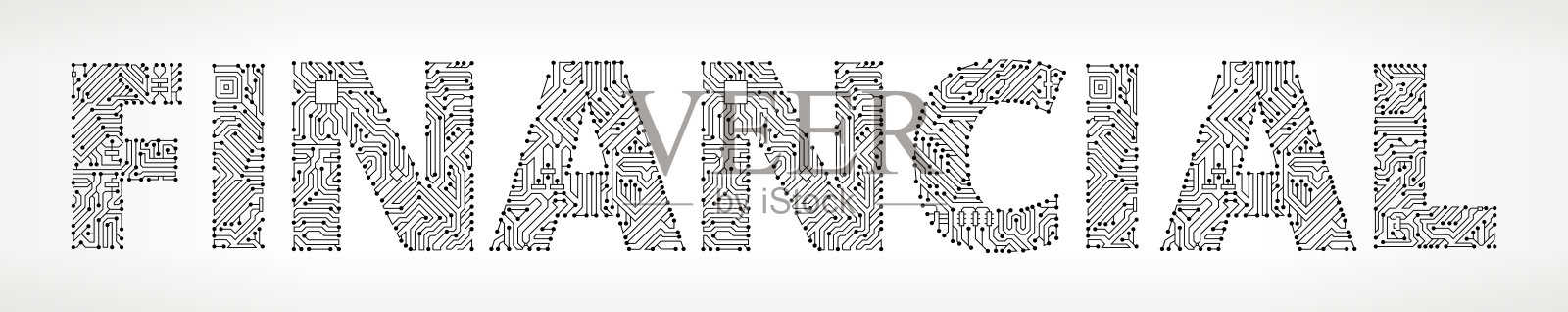 金融电路板矢量按钮插画图片素材