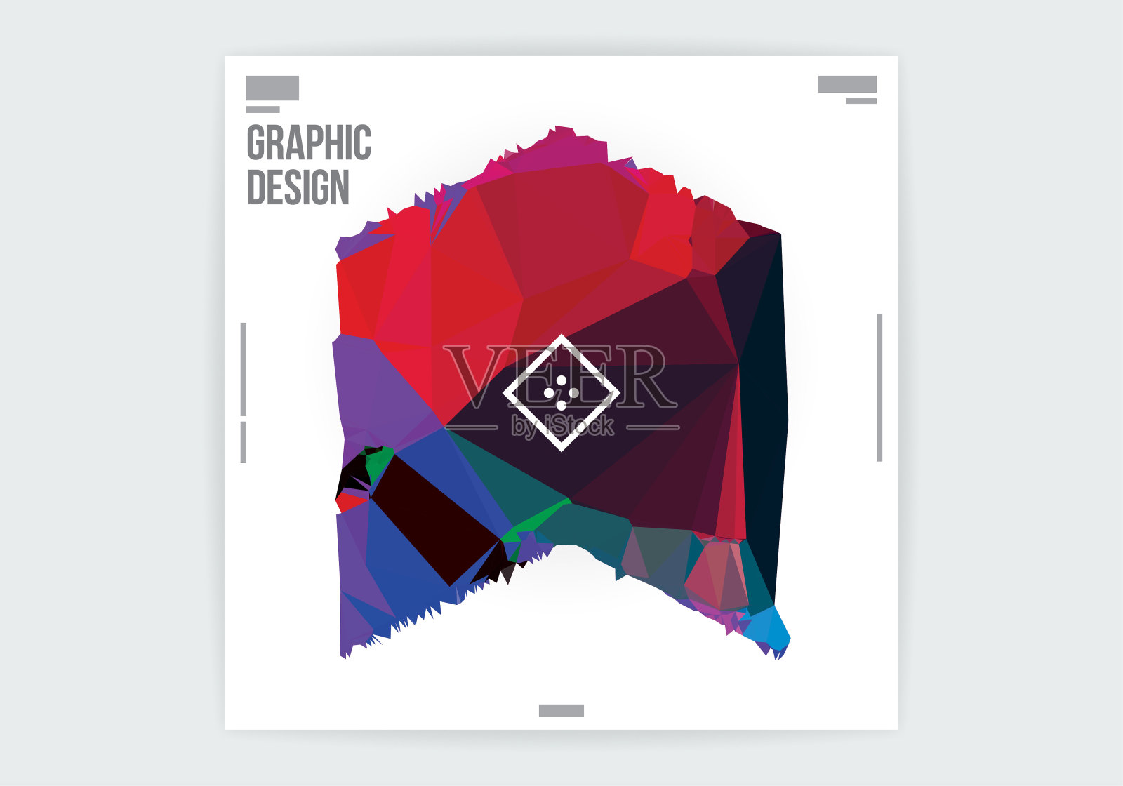 最小几何图形设计海报模板抽象背景插画图片素材