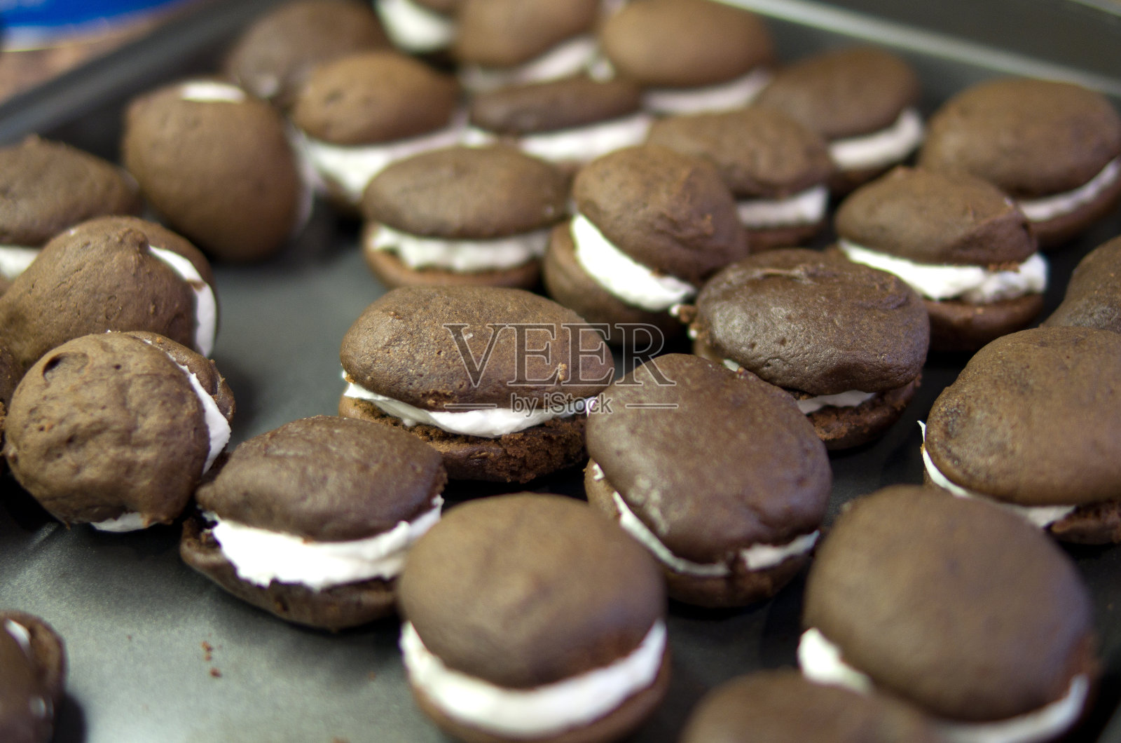 乌比派饼干背景照片摄影图片