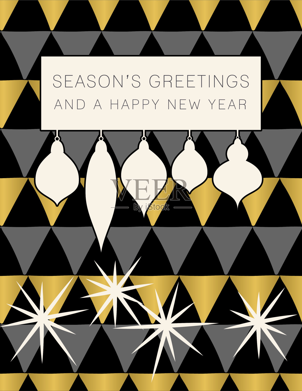 复古中世纪现代风格的假日派对邀请设计模板素材