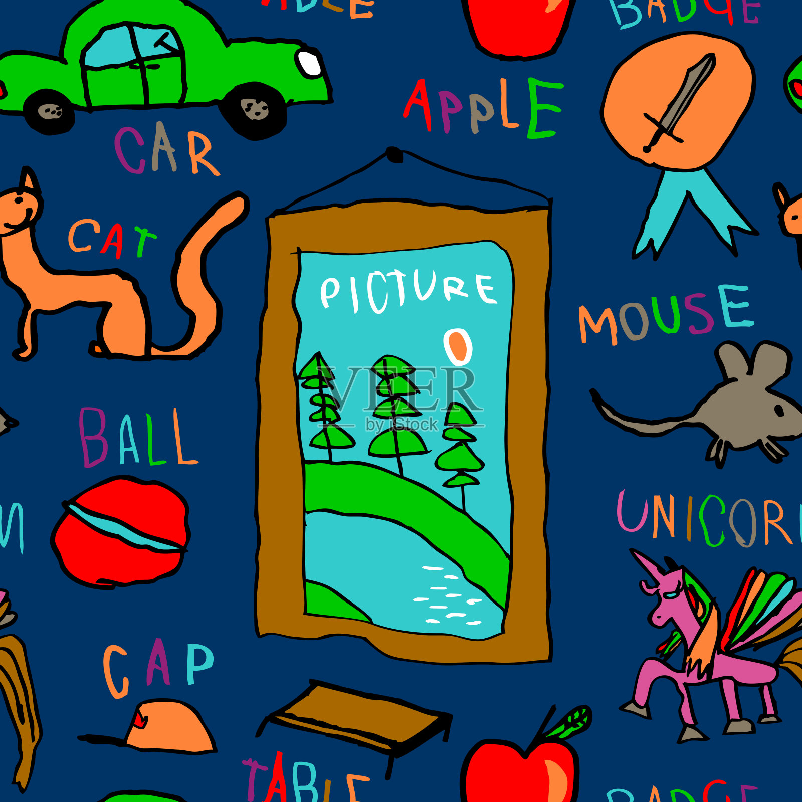 涂鸦插画图片素材