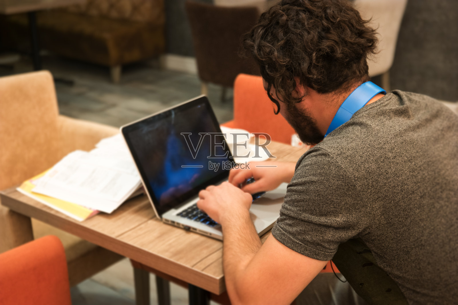 在café工作照片摄影图片