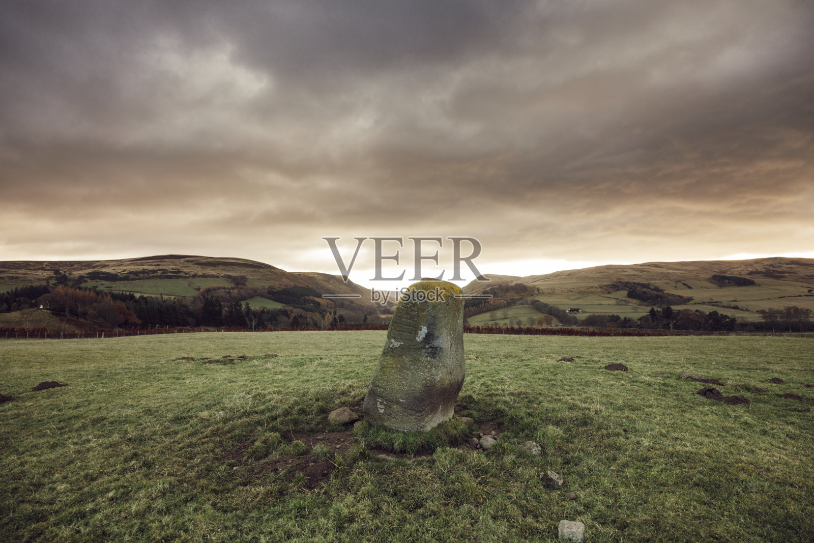 苏格兰高地的皮克特族象征石照片摄影图片