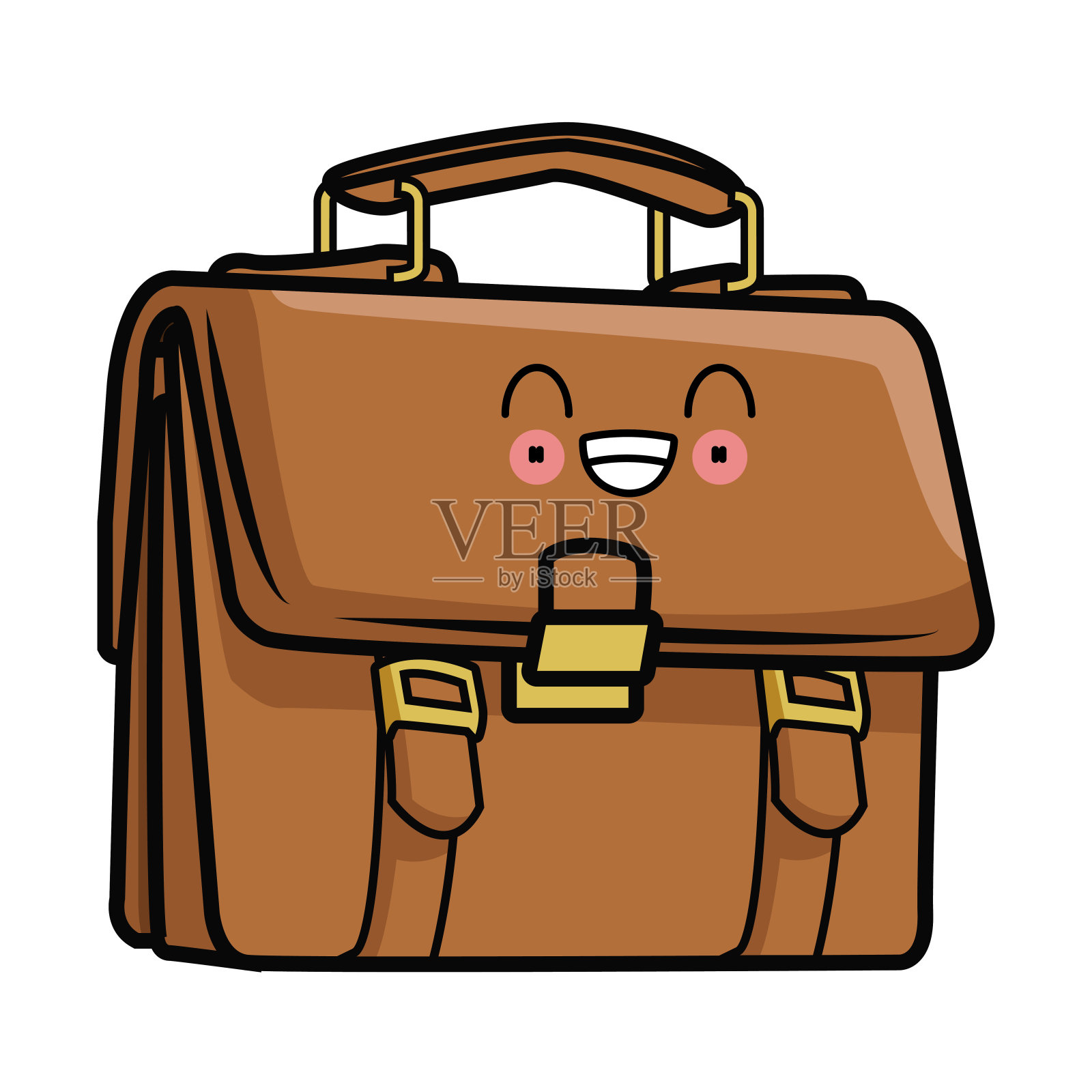 商务公文包标志卡哇伊可爱卡通设计元素图片