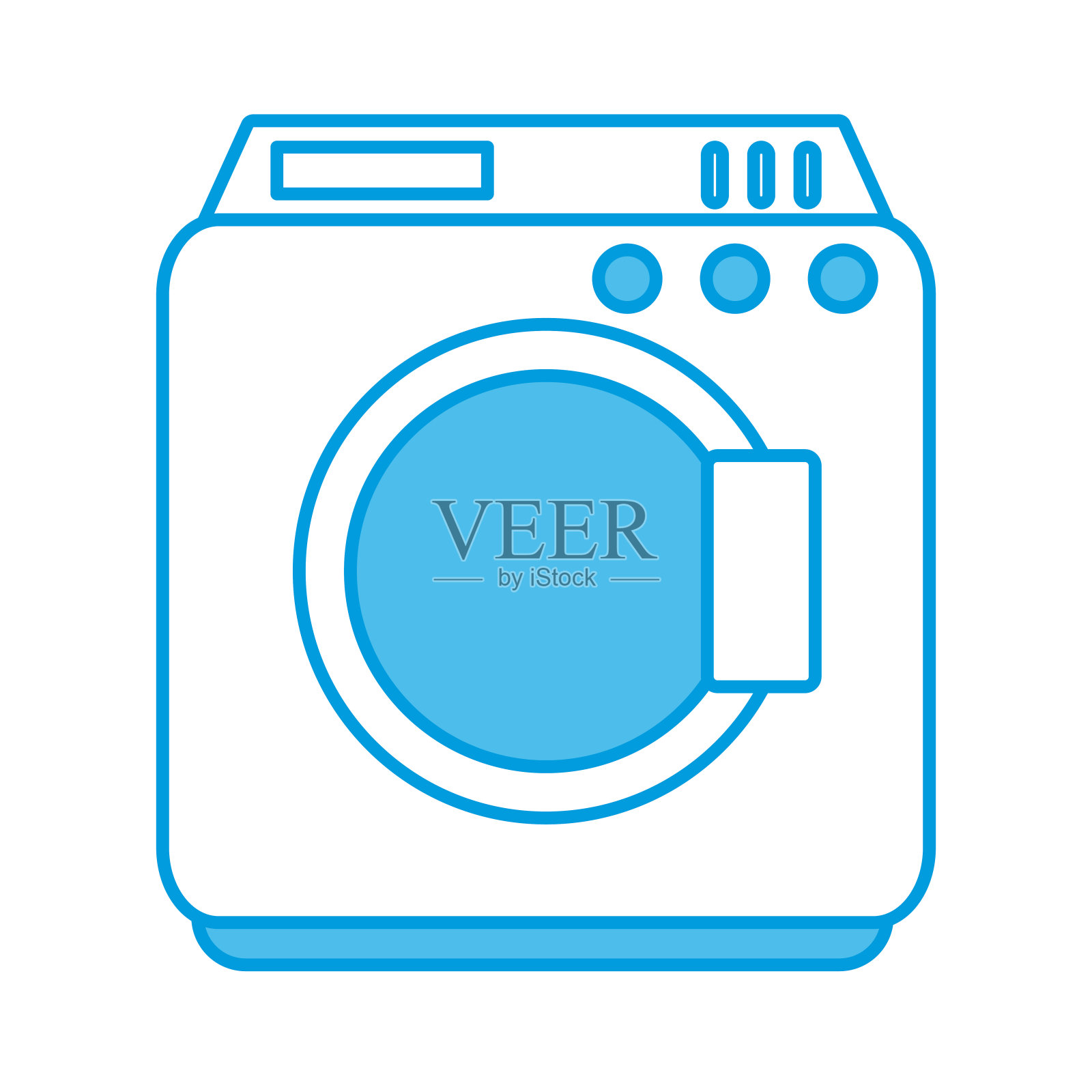 洗衣机机符号插画图片素材