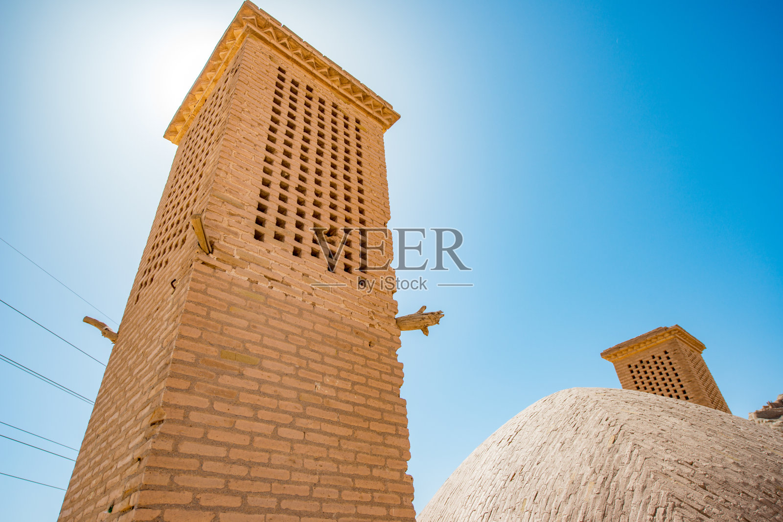 伊朗亚兹德寂静之塔照片摄影图片