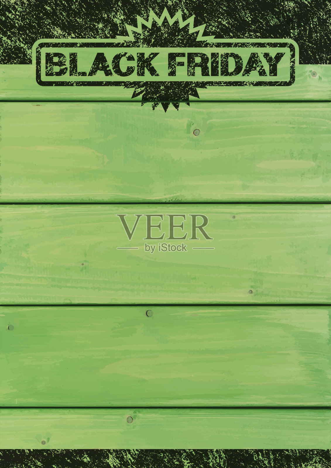 黑色星期五背景[木板上的旧邮票]插画图片素材