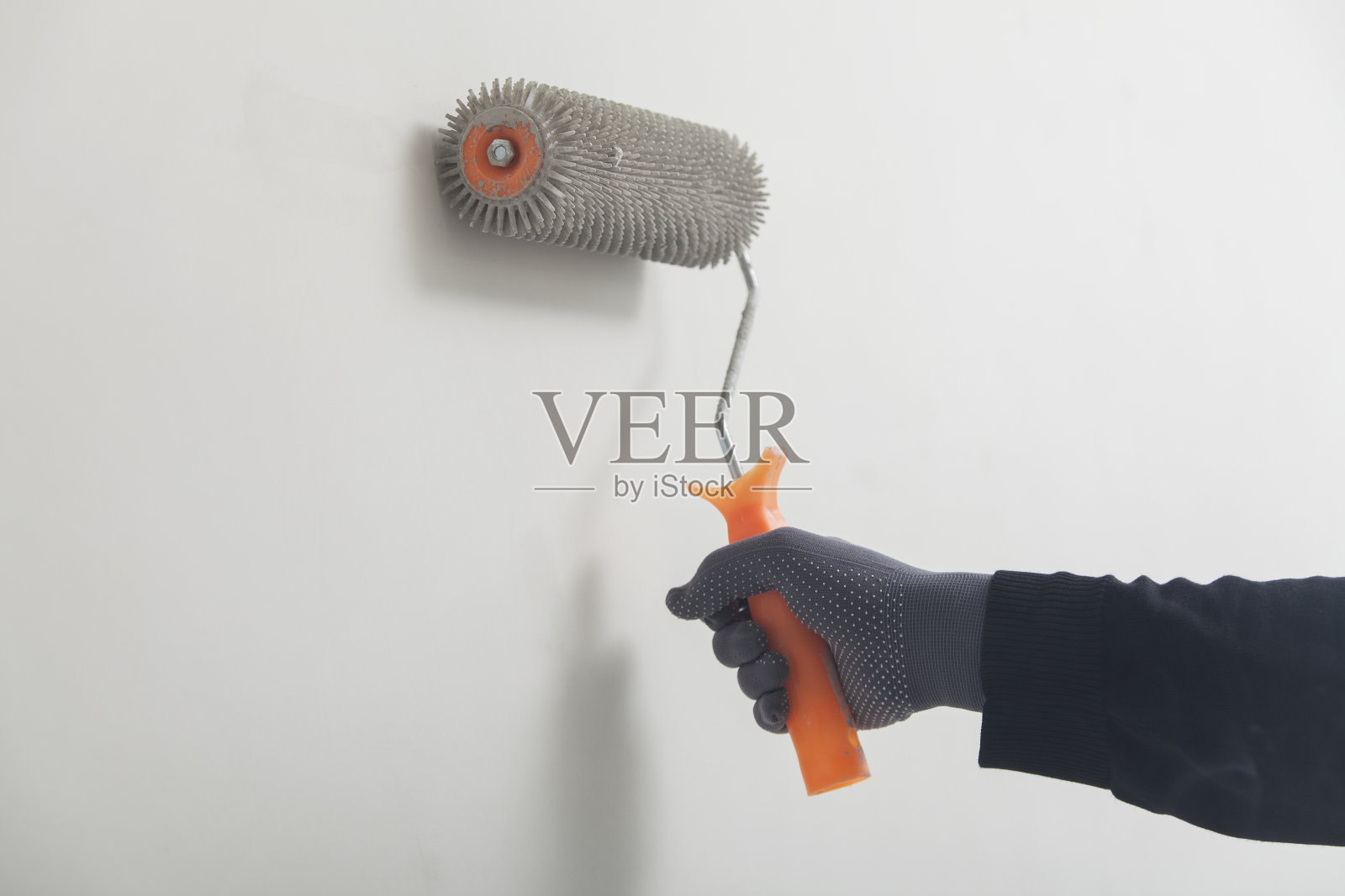 修理工漂白墙壁照片摄影图片