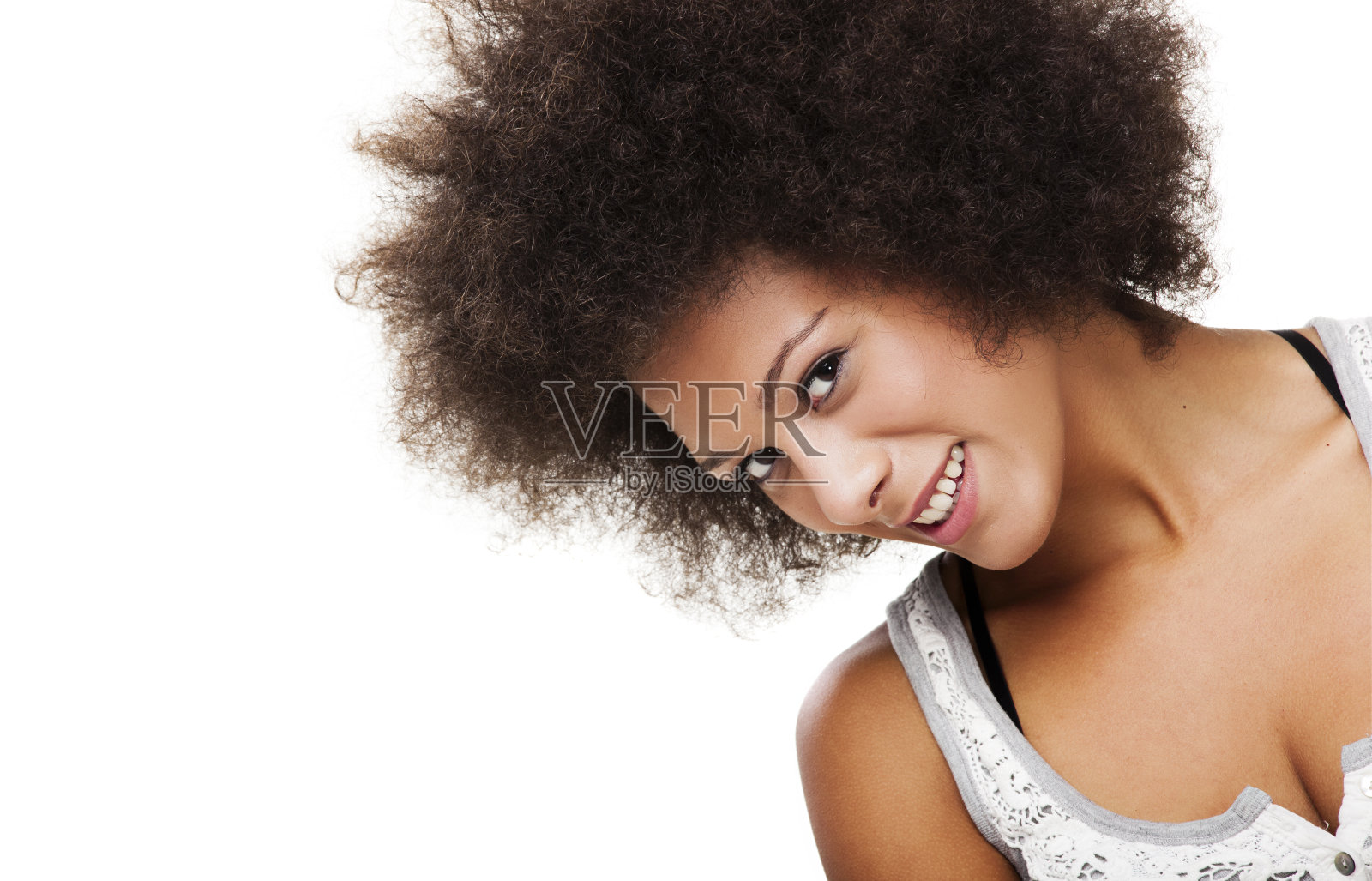 美丽的非裔美国女人照片摄影图片