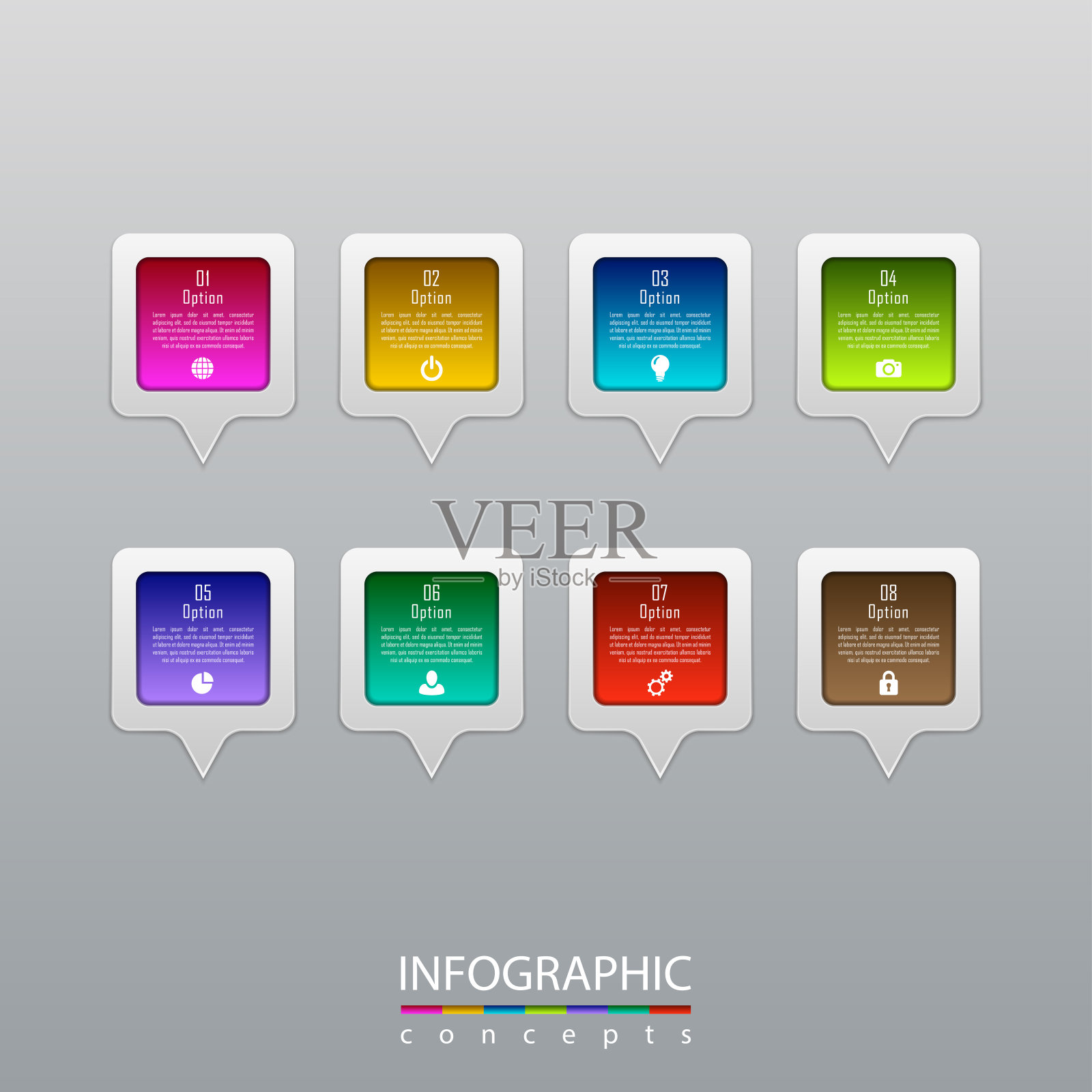 摘要信息图形用于业务模板图表、图表、网页设计、工作流布局插画图片素材