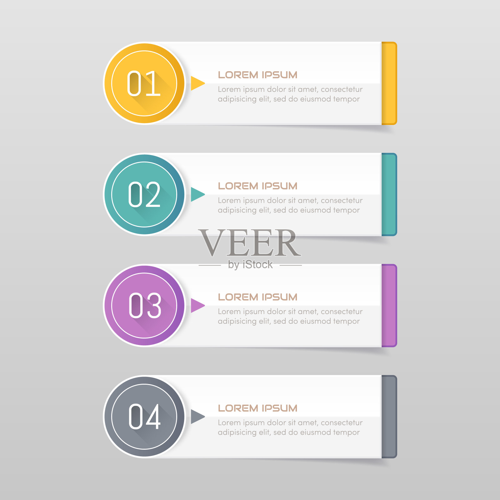 不干胶标签彩色套装插画图片素材