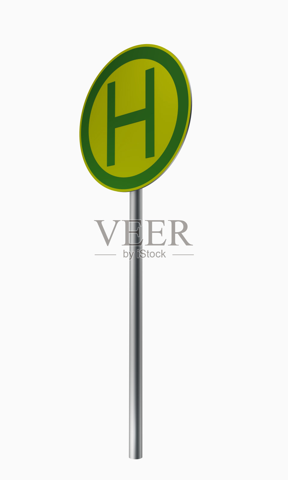 德国交通标志:分离的白色公共汽车站。照片摄影图片