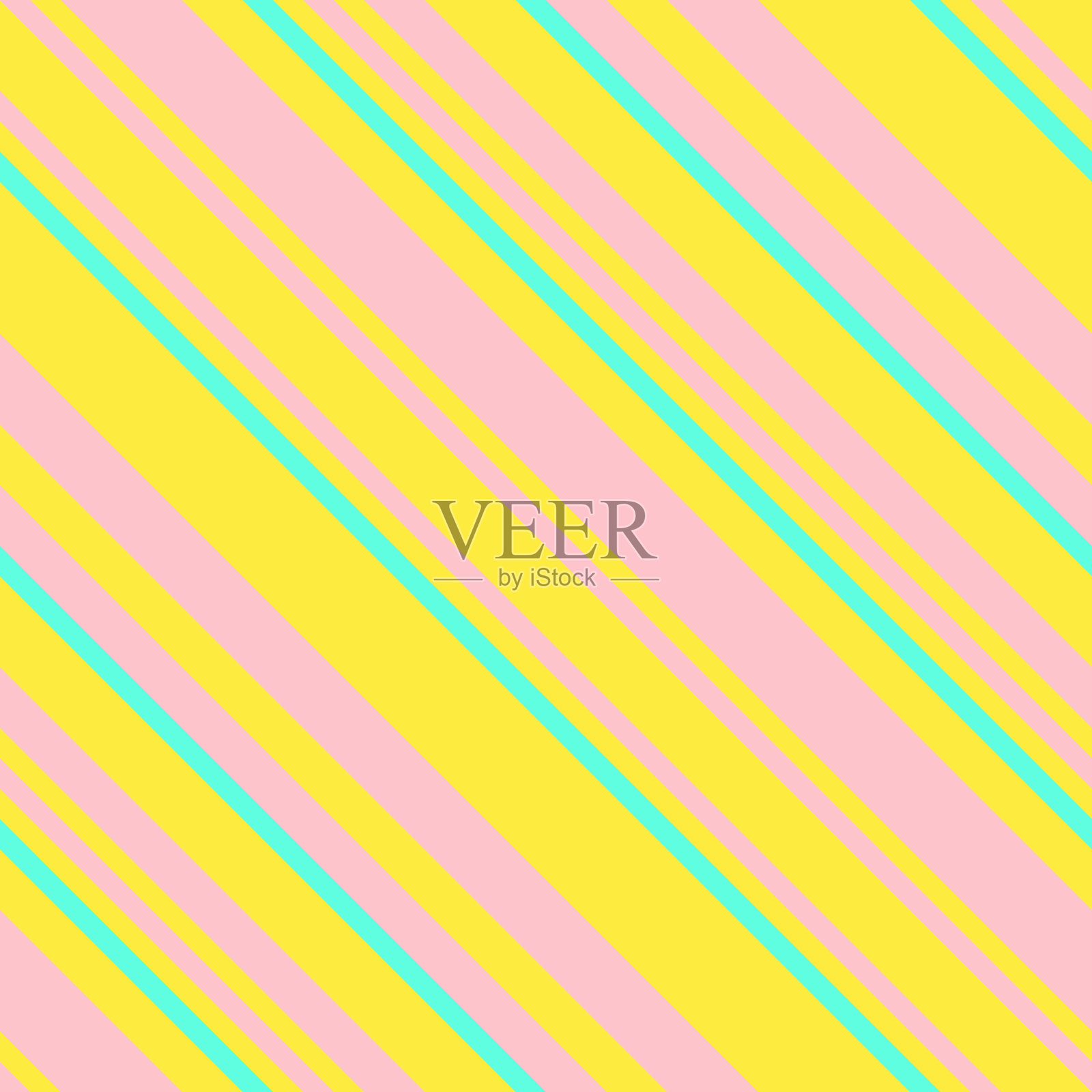 无缝图形复古图案与霓虹斜条纹插画图片素材