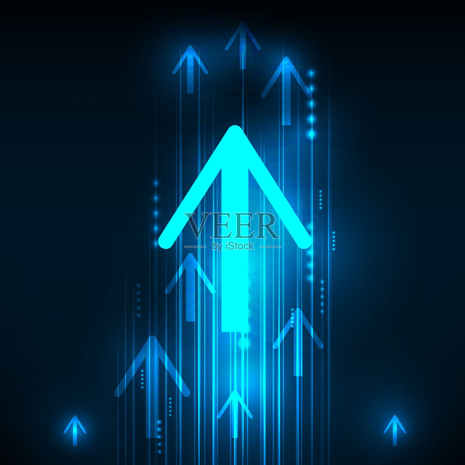 摘要蓝箭技术交流背景，矢量插图设计元素图片