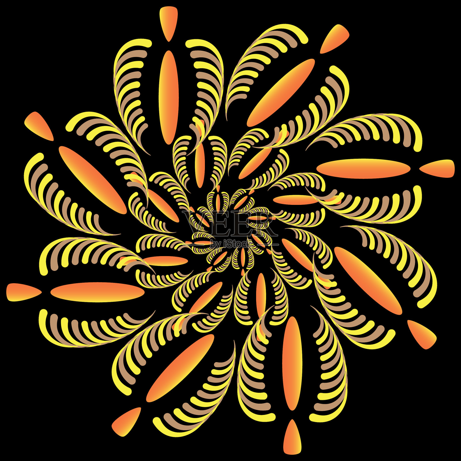 分形模式插画图片素材