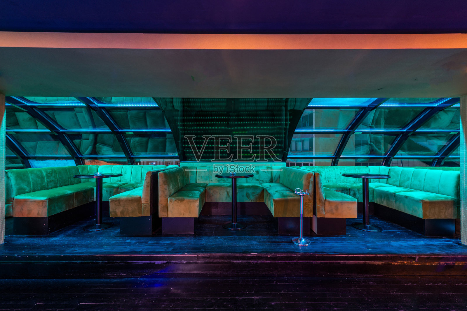 豪华餐厅或迪斯科舞厅室内设计照片摄影图片