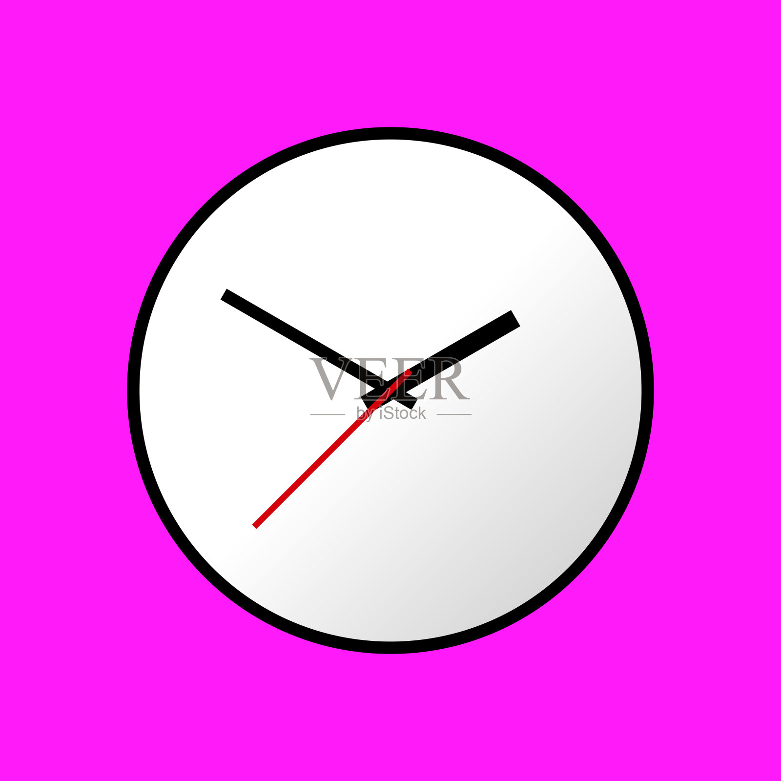 时钟图标，矢量插图，平面设计EPS10插画图片素材