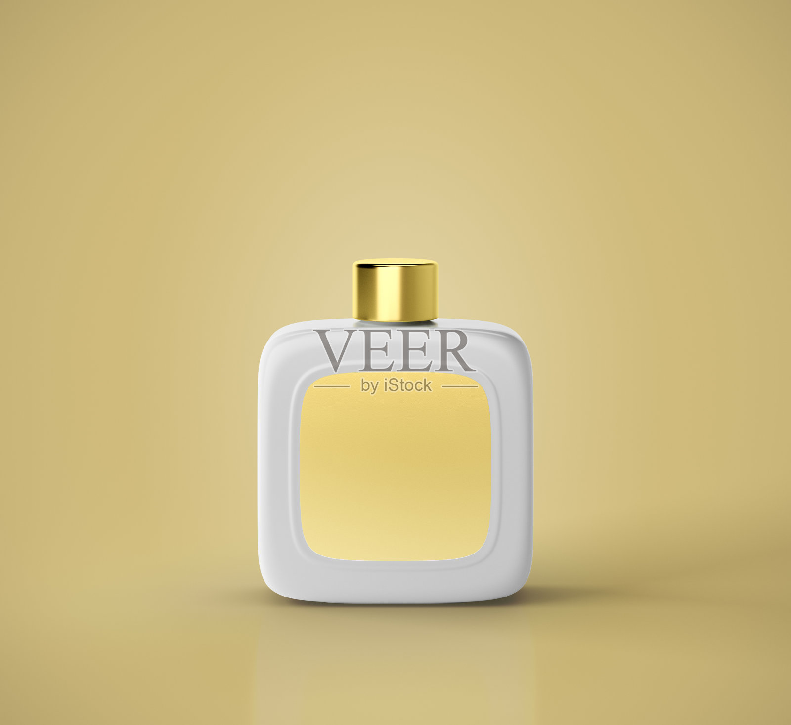 白色香水香水瓶模型照片摄影图片