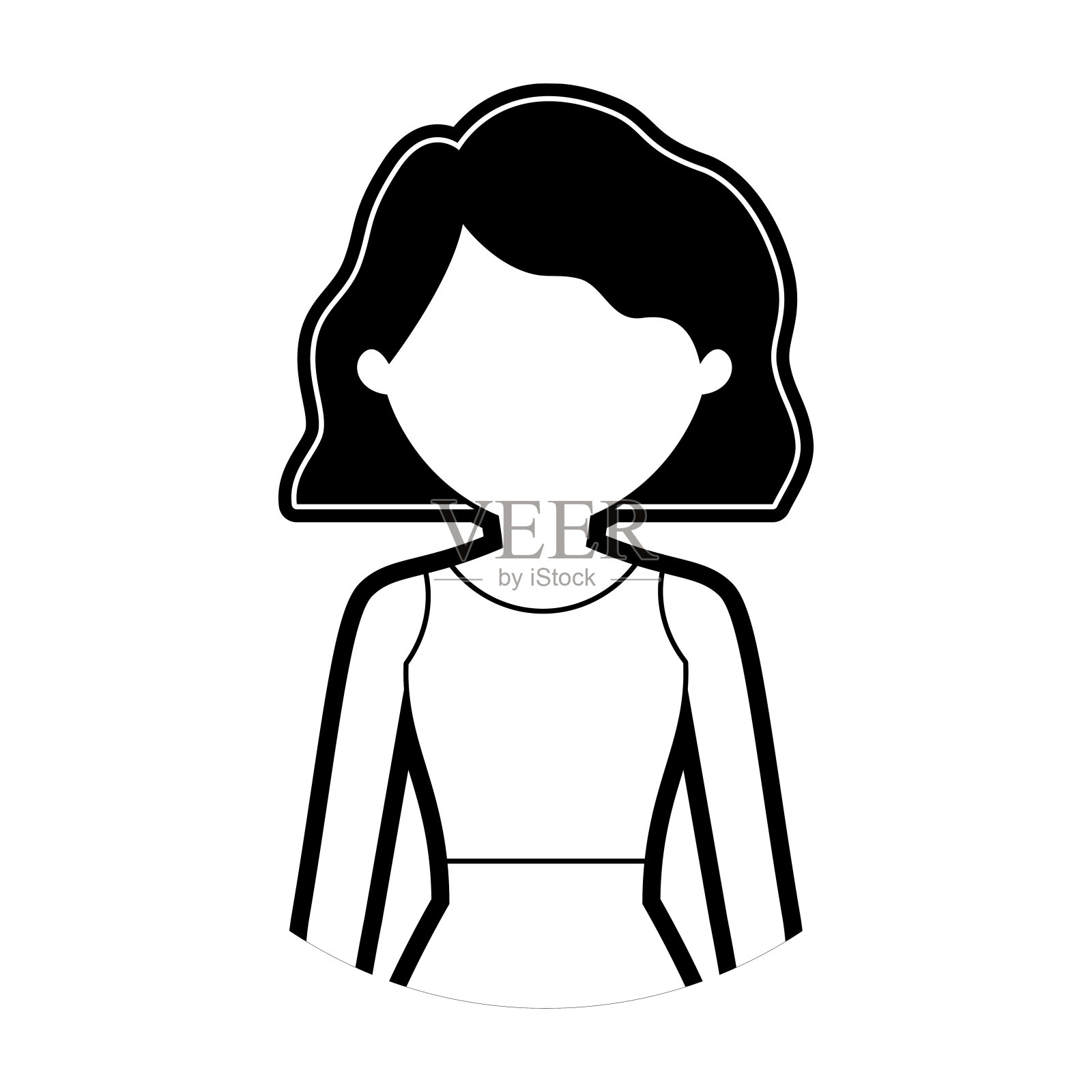 阿凡达女性偶像形象图标素材