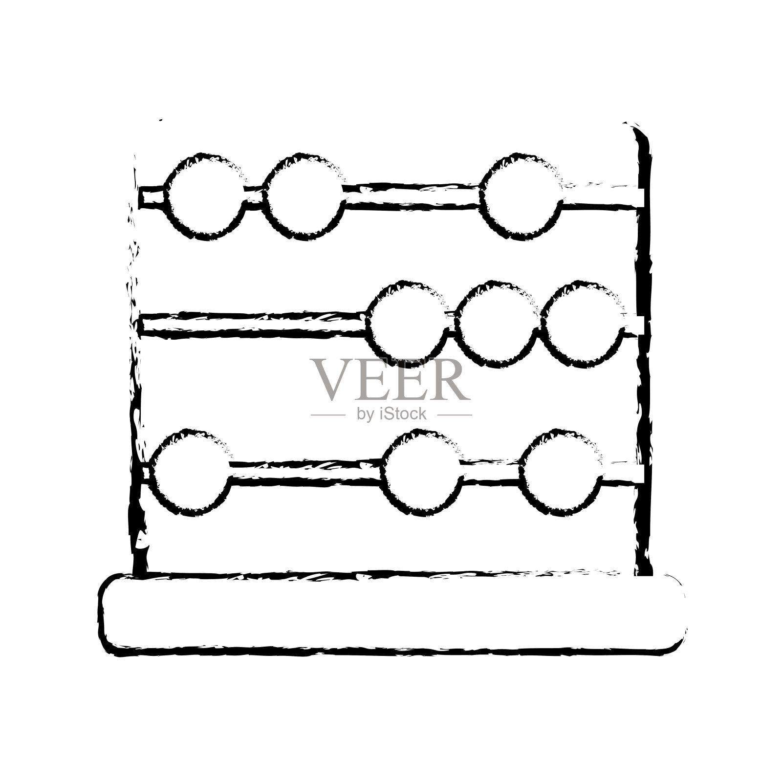 孤立的abacus设计插画图片素材