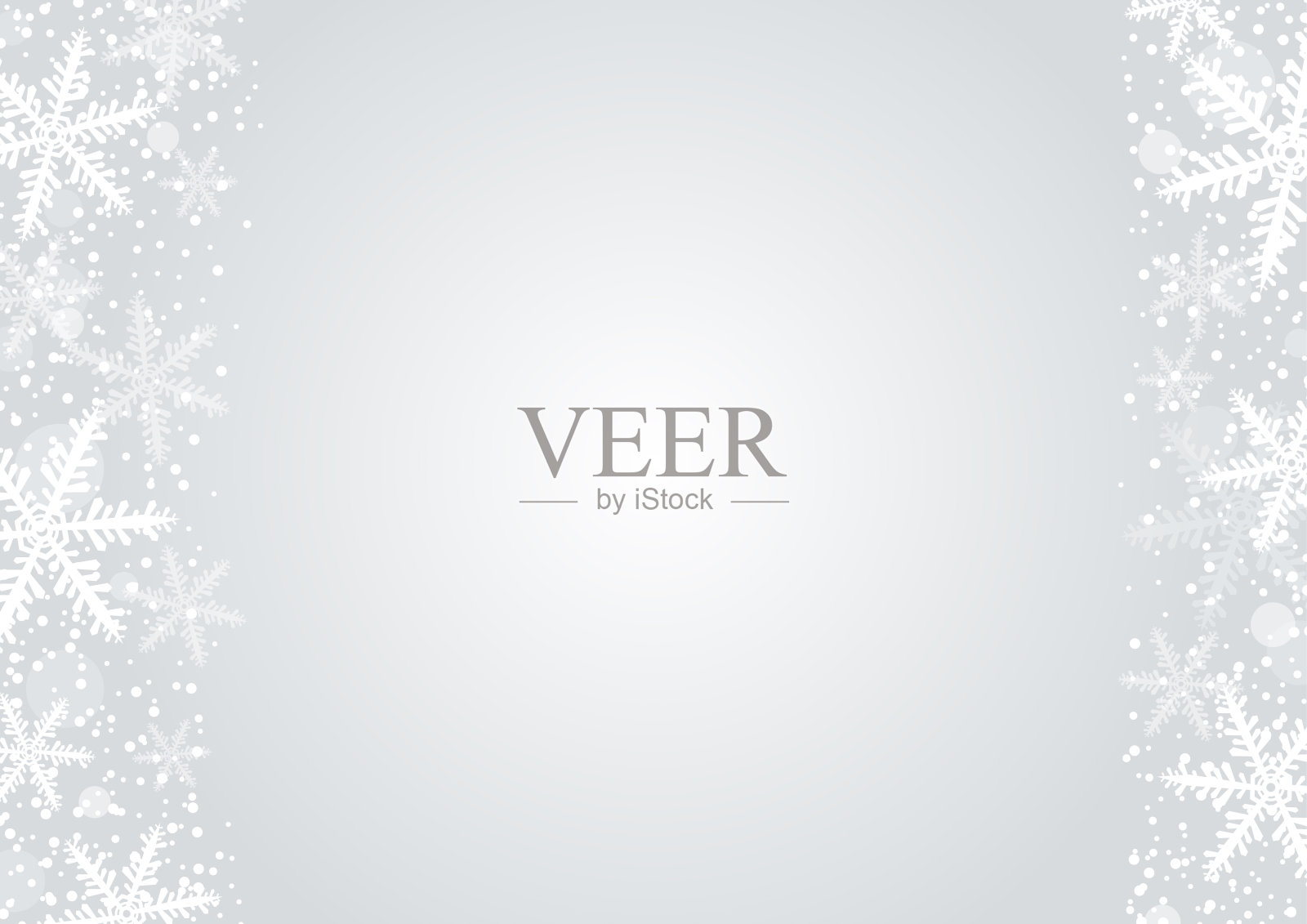 向量圣诞背景概念设计的白色雪花和雪花与复制空间插画图片素材