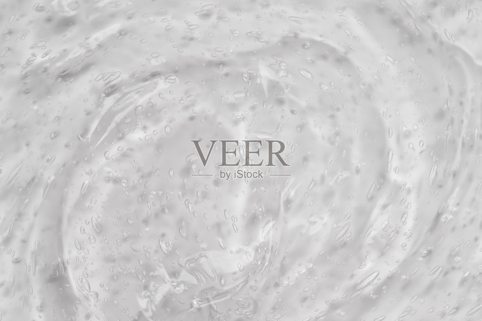 凝胶气泡背景和质地。照片摄影图片