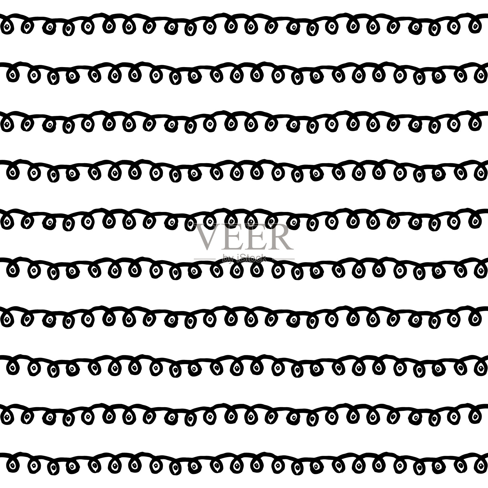 部落艺术波西米亚无缝图案。插画图片素材