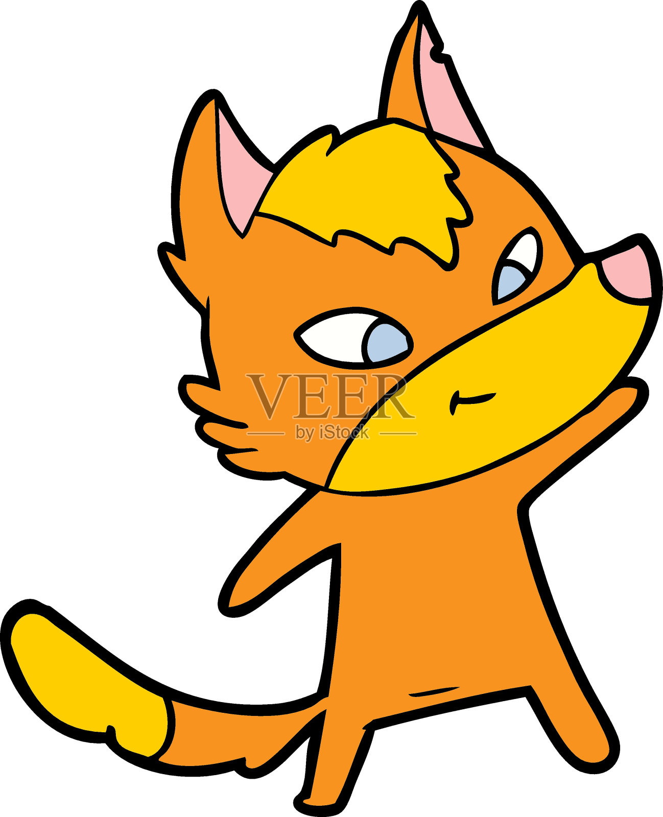 卡通狐狸设计元素图片