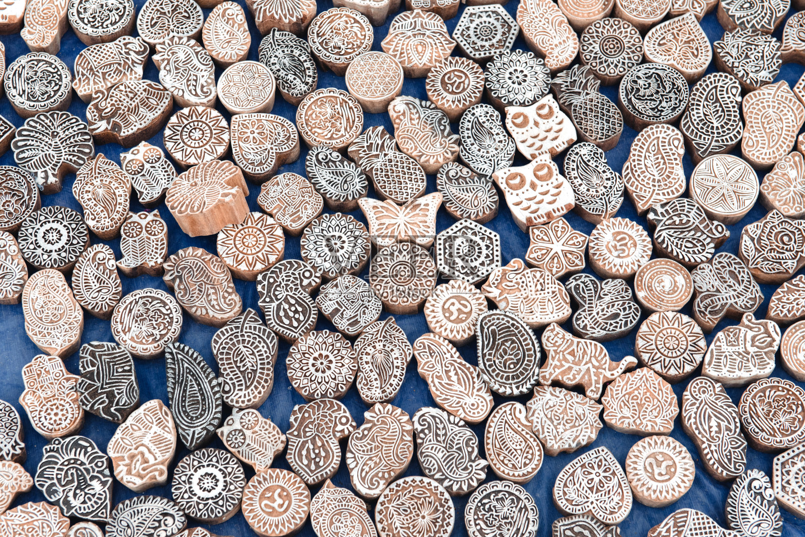 指甲花木邮票用于装饰身体或衣服，印度照片摄影图片