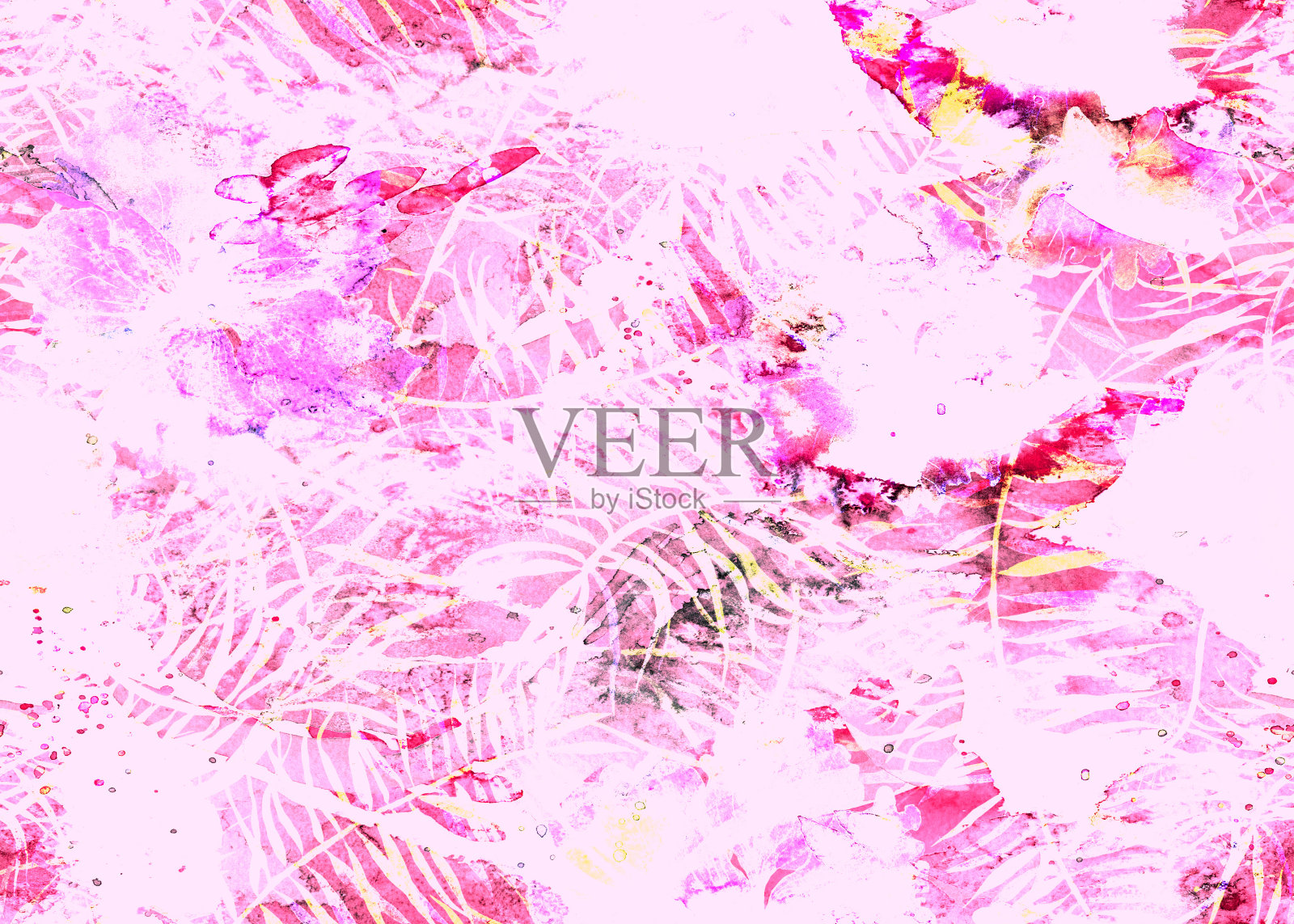 画水彩的模式。插画图片素材