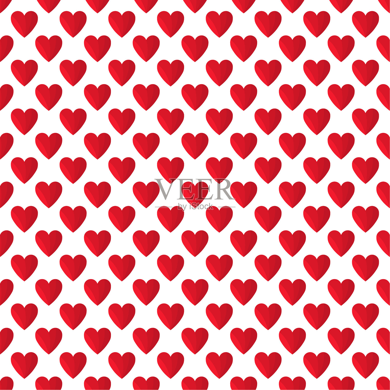 红心无缝图案。插画图片素材